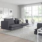 IKEA SÖDERHAMN 3-sitssoffa, gunnared mellangrå, mellangrå Höjd inklusive ryggkuddar: 83 cm