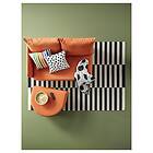 IKEA LINDÅKRA 2-sits bäddsoffa, knisa klarorange, klarorange Armstödshöjd: 67 cm