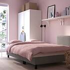 IKEA ÄLVDALEN 3-sits bäddsoffa med schäslong, knisa gråbeige, gråbeige Bredd: 196 cm