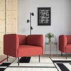 IKEA LILLEHEM fåtölj, gunnared/brunröd metall, Gunnared brunröd, brunröd Bredd: 80 cm