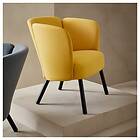 IKEA HERRÅKRA fåtölj, diseröd mörkgul, mörkgul Bredd: 71 cm