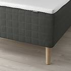 IKEA SKOTTERUD resårbotten med bäddmadrass, fast mörkgrå/nordberget vit, 120x200 cm, cm 120x200 cm