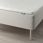 IKEA SNARUM resårbotten med bäddmadrass, medium fast beige/nisseholm vit, 140x200 cm, cm 140x200 cm