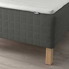 IKEA SKOTTERUD resårbotten med bäddmadrass, medium fast mörkgrå/nisseholm vit, 80x200 cm, cm 80x200 cm