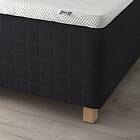 IKEA STAVANGER resårbotten med bäddmadrass, fast antracit/norrsele vit, 180x200 cm, cm 180x200 cm