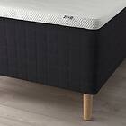 IKEA STAVANGER resårbotten med bäddmadrass, medium fast antracit/norrsele vit, 80x200 cm, cm 80x200 cm