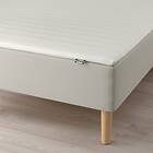 IKEA SNARUM resårbotten med bäddmadrass, medium fast beige/näsfjället vit, 90x200 cm, cm 90x200 cm