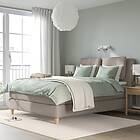 IKEA LILLFJÄLLET kontinentalsäng, valevåg fast/nisseholm tibbleby beige, 160x200 cm, cm 160x200 cm