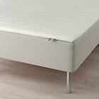 IKEA SNARUM resårbotten med bäddmadrass, medium fast beige/näsfjället vit, 140x200 cm, cm 140x200 cm