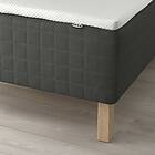IKEA SKOTTERUD resårbotten med bäddmadrass, medium fast mörkgrå/nordberget vit, 120x200 cm, cm 120x200 cm