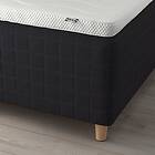 IKEA STAVANGER resårbotten med bäddmadrass, medium fast antracit/norrsele vit, 120x200 cm, cm 120x200 cm