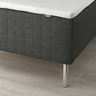 IKEA SKOTTERUD resårbotten med bäddmadrass, medium fast mörkgrå/nordberget vit, 120x200 cm, cm 120x200 cm