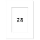 Pen Store Passepartout Hvit 15x21 cm