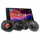 JVC KW-M593BT & Bass Habit PLAY-högtalare