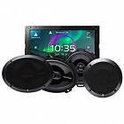Rockford Fosgate JVC KW-M875DBW & & PUNCH-högtalare, bilstereo
