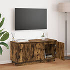 vidaXL TV-bänk Rökt ek 100x38x49 cm Konstruerat trä
