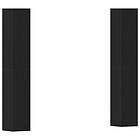vidaXL 4-dela TV-skåpset Svart ek 30,5x30x90 cm Konstruerat trä