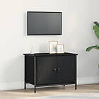 vidaXL Svart ek TV-bänk Svart ek Konstruerat trä 60 x 35 x 45 cm TV-bänk