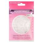 Brushworks Clear Flexi Elastic Hair Bands 100pcs