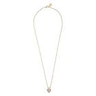 Snö Of Sweden Stina Heart Pendant Necklace Gold/Clear
