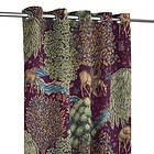 William Morris The Brook Tapestry Red Sammet Öljettlängd