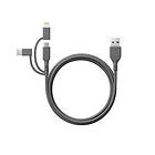 Gp Cable USB-A to USB-C 3-in-1 Micro-USB Lightning CY1N 1m