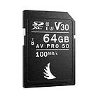 Angelbird SD AV PRO SDXC, SD 6,1, UHS-I, R100/W52 (V30) 64GB