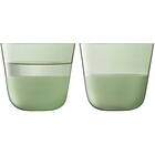 LSA International Arc Contrast Moss dricksglas 2-pack