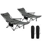 Woltu Set med 2 campingstolar CPS8148gr-2