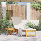 vidaXL Solstol med Grädddynor Solid Acacia Trä 4108108