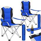 TecTake 2 campingstolar med stoppad dyna