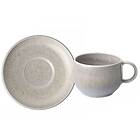 Villeroy & Boch Perlemor Sand Kaffekopp Med Fat