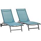 Outsunny Set med 2 solbad/solstol