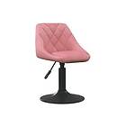 vidaXL Barstol Rosa 46x44x(62,5-77,5) cm Sammet