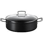 Le Creuset Toughened Non-Stick Sauteusegryta med glaslock 28 cm