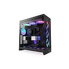 NZXT H9 Flow RGB+ 2025 (Svart/Transparent)