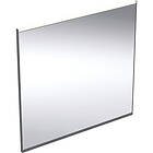 Geberit Option Plus Square spegel med belysning, dimbar, imfri, 75x70 cm, svart