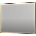 Sanibell Ink SP19 spegel med belysning, dimbar, imfri, borstad matt guld, 120x80 cm