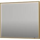 Sanibell Ink SP19 spegel med belysning, dimbar, imfri, borstad matt guld, 100x80 cm