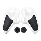 Malmö TeknikKompani Playstation 5 PS5 Silikon Skin Skal Fodral Anti-Slip Skydd Joystick Caps Vit