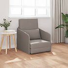 vidaXL Golvsängsoffa 2-i-1 Taupe 65x80x83 cm Tyger