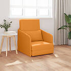 vidaXL Golvsoffa 2-i-1 Mörkgul 65x80x83 cm Tyg