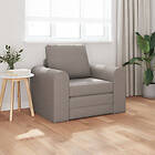 vidaXL Golvsovsoffa 2-i-1 Taupe 98x71x83 cm Tyg