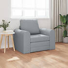 vidaXL Golvsängsoffa 2-i-1 Ljusgrå 98x71x83 cm Tyg