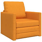 vidaXL Golvsängsoffa 2-i-1 Mörkgul 74x77x81 cm Tyg
