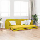 vidaXL Golvsängsoffa 2-i-1 Gul 213x144x60 cm Sammet
