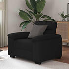 vidaXL Soffstol svart 60 cm tyg