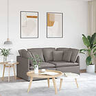 vidaXL Modulsoffa med kuddar i taupe