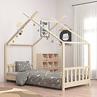 vidaXL Barnsäng massiv furu 80x160 cm 283365