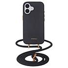 Anmiki Crossbody Phone Case iPhone 16 mobilskal med axelrem